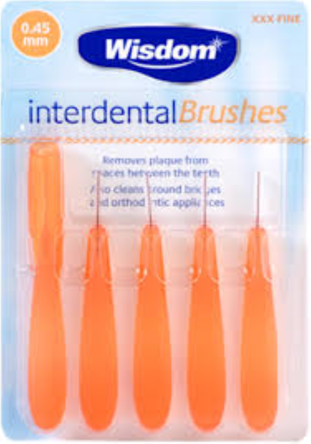 WISDOM INTERDENTAL BRUSHES 0.45MM